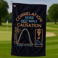 Correlation Does Not Imply Causation Golf Towel thumb 1