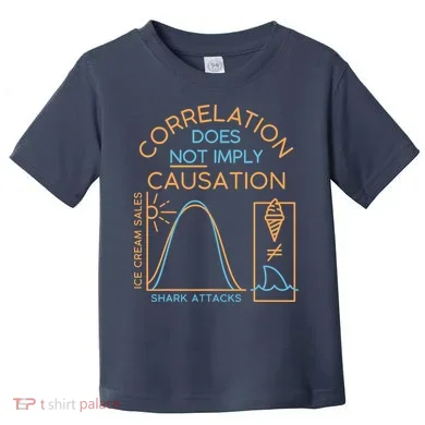 Correlation Does Not Imply Causation Toddler T-Shirt