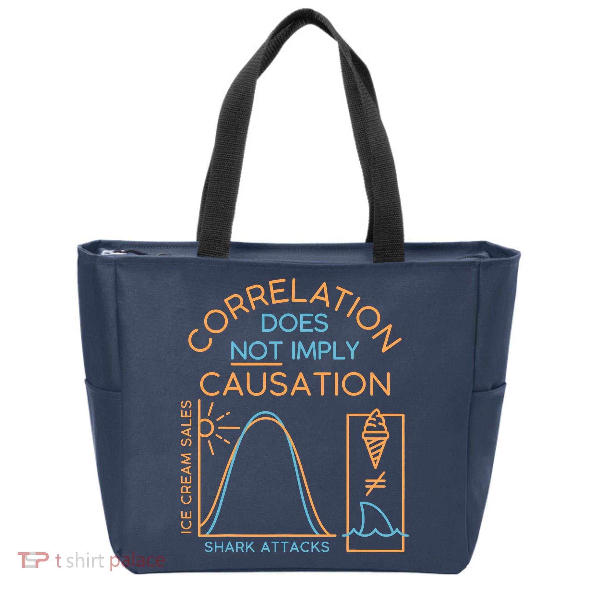 Correlation Does Not Imply Causation Tote Bag