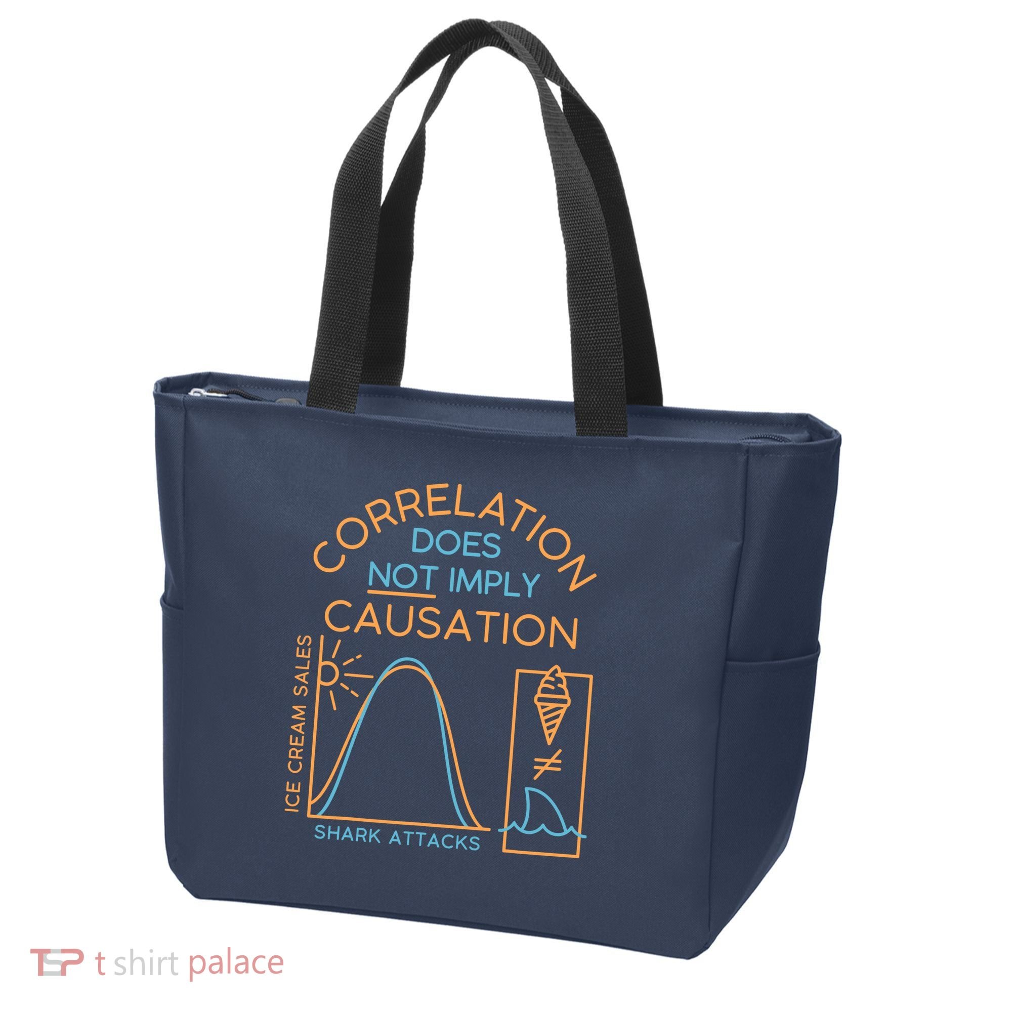 Correlation Does Not Imply Causation Tote Bag