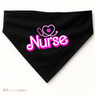 Cute Doll Nurse USA-Made Doggie Bandana