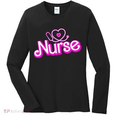Cute Doll Nurse Women's Long Sleeve Shirt