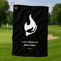 Christian Disciple Of Jesus Christ Gospel Lds Yw Ym Theme Golf Towel thumb 1