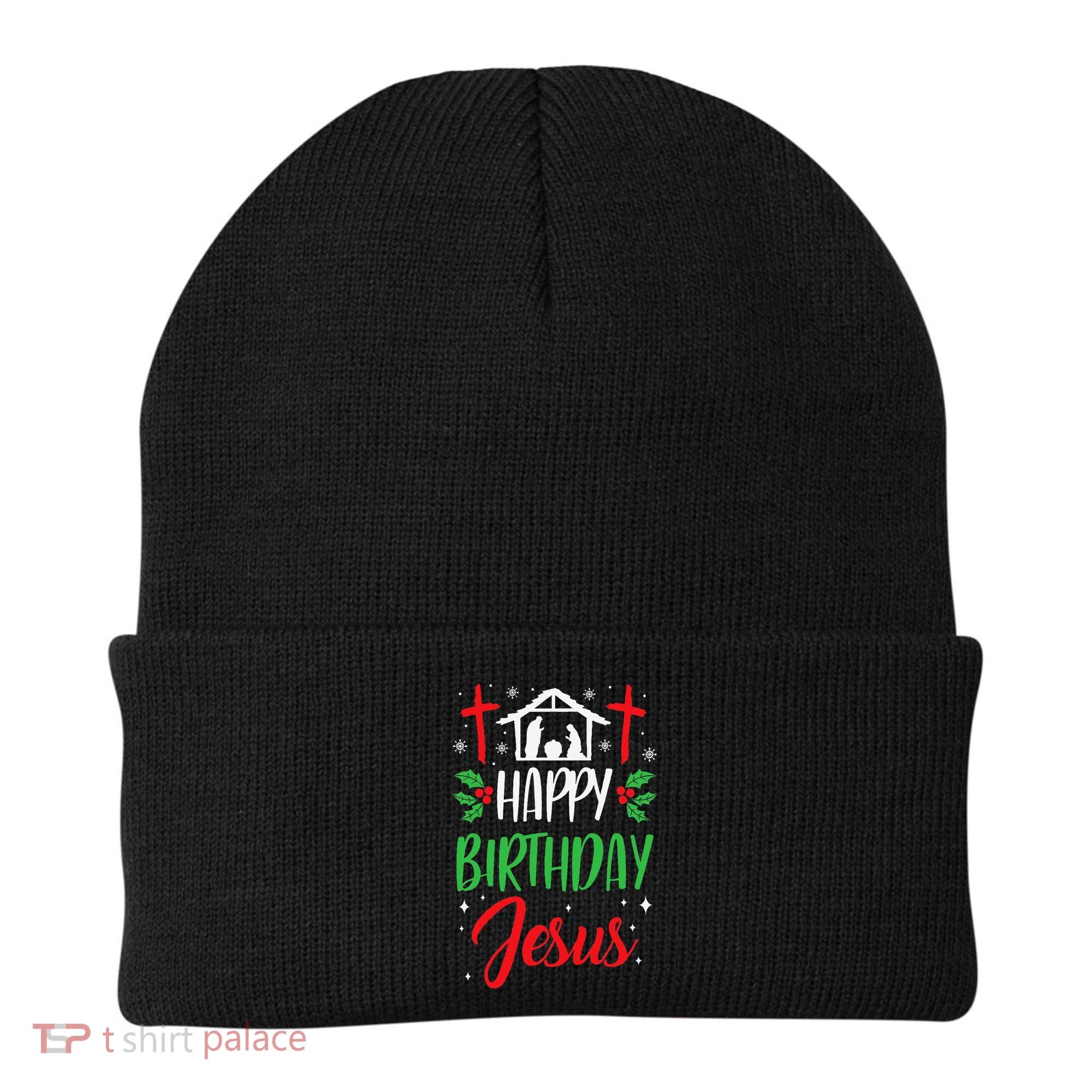 Christmas Day Outfit Happy Birthday Jesus Holiday Beanie
