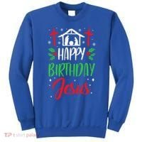 Christmas Day Outfit Happy Birthday Jesus Holiday Sweatshirt thumb 0