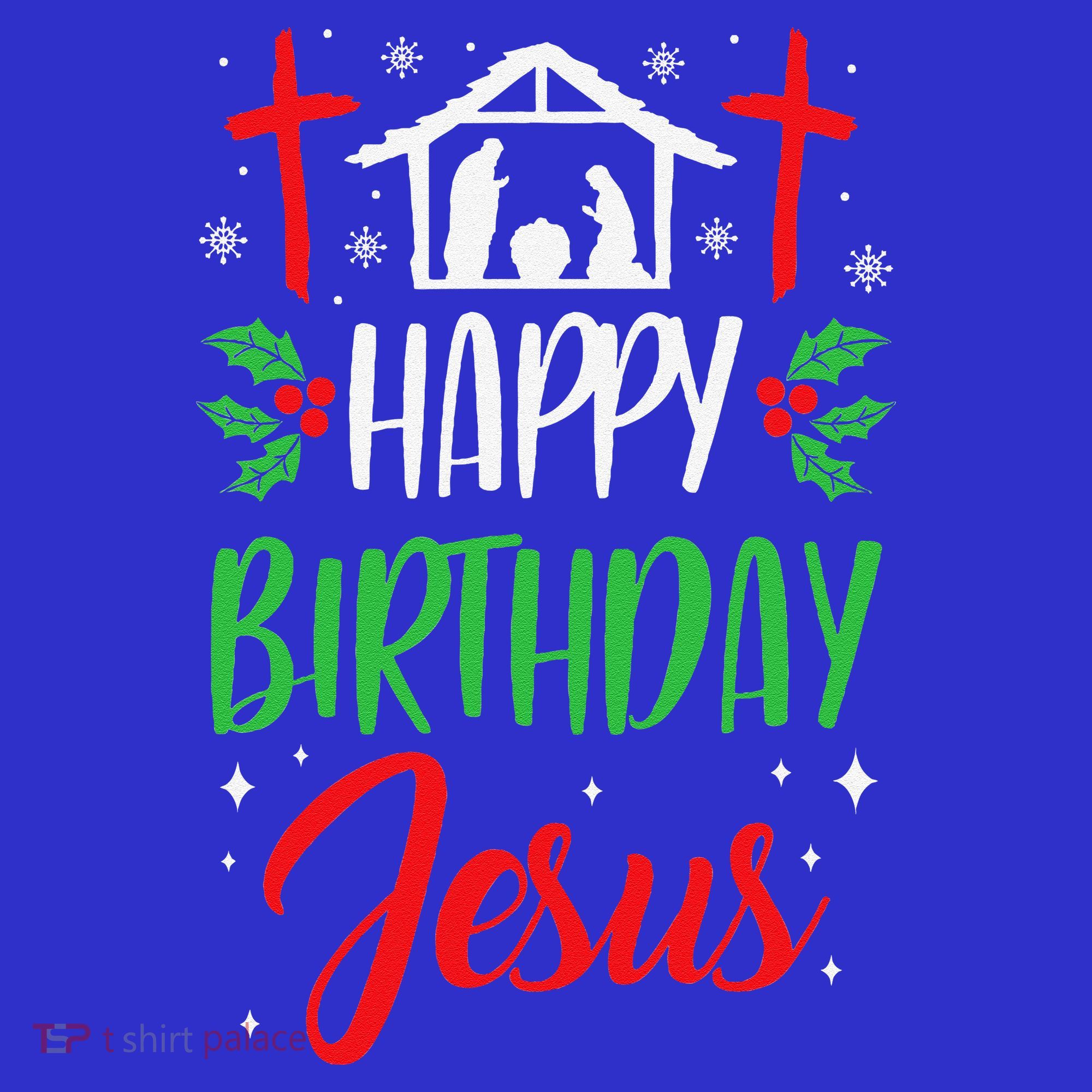 Christmas Day Outfit Happy Birthday Jesus Holiday Women's Long Sleeve Shirt