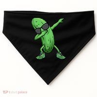 Cucumber Dabbing Pickle Dancing Lover USA-Made Doggie Bandana thumb 0