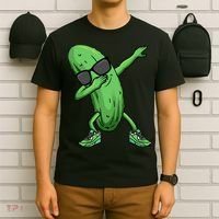 Cucumber Dabbing Pickle Dancing Lover T-Shirt thumb 6
