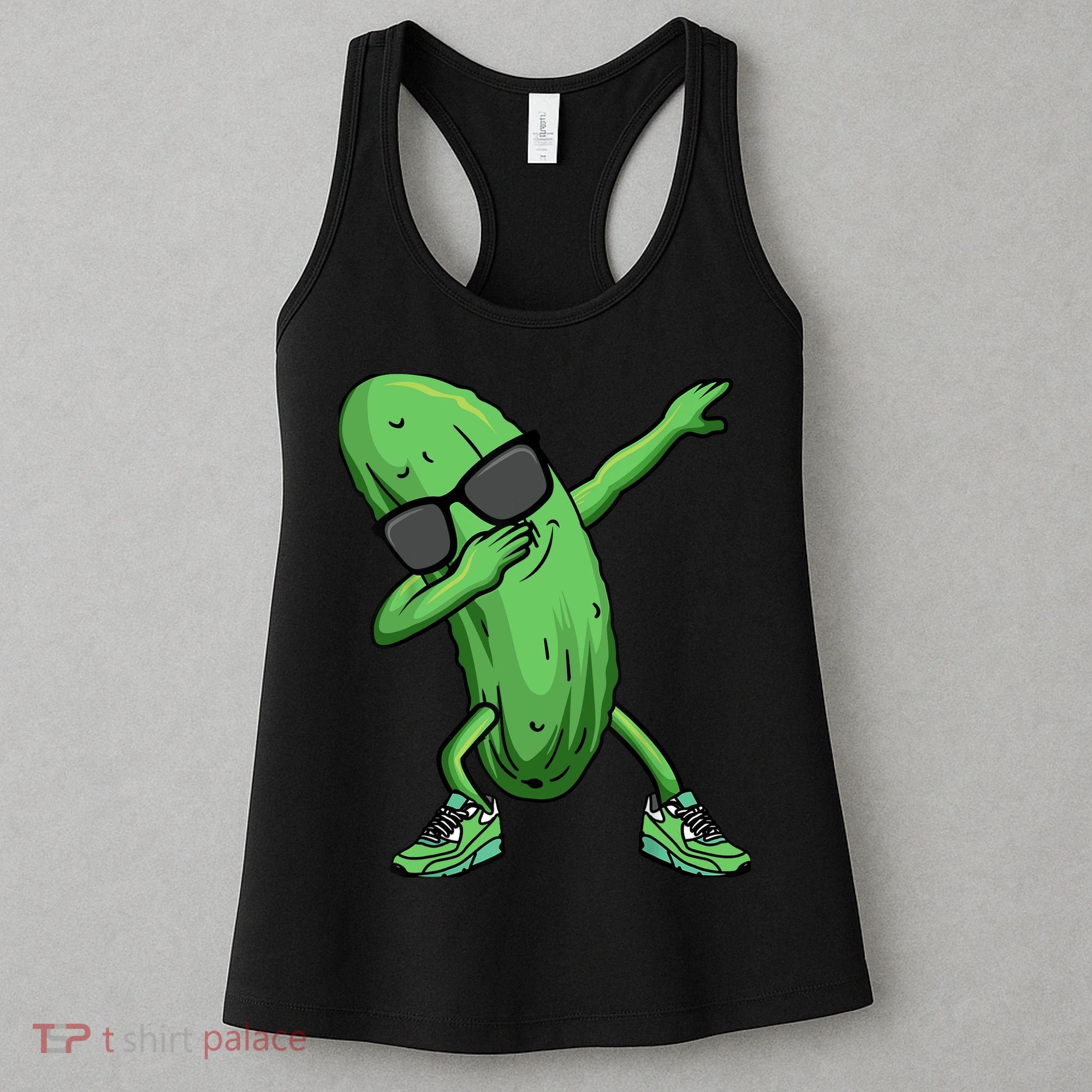 Cucumber Dabbing Pickle Dancing Lover Women's Tank Top