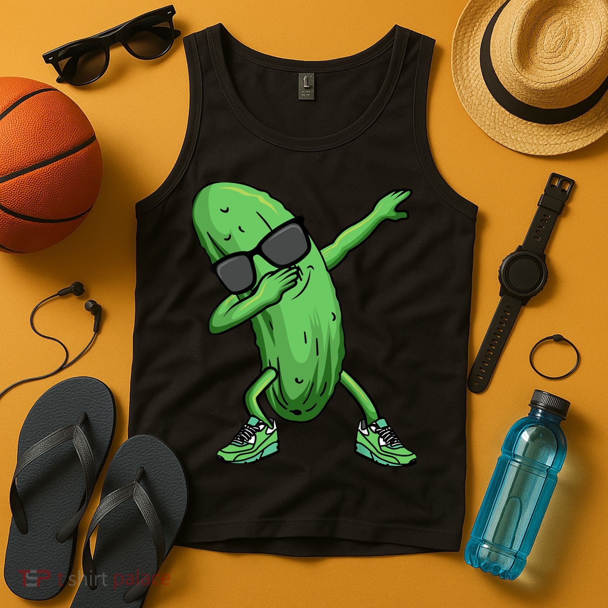 Cucumber Dabbing Pickle Dancing Lover Tank Top