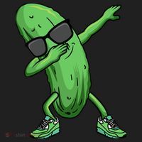 Cucumber Dabbing Pickle Dancing Lover Golf Towel thumb 3