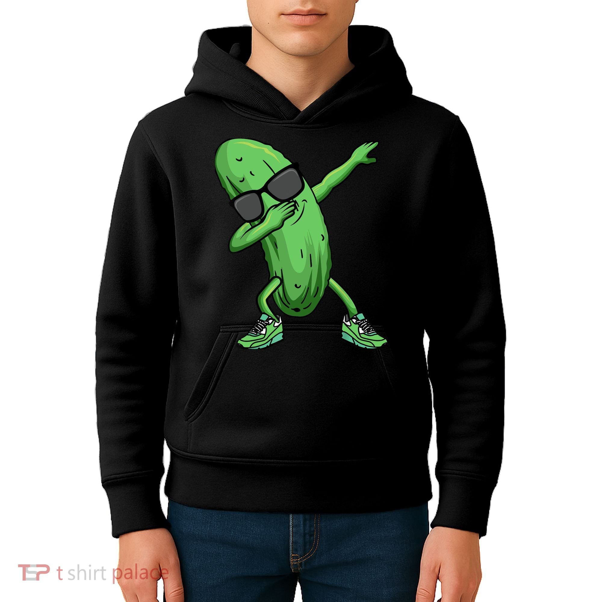 Cucumber Dabbing Pickle Dancing Lover Kids Hoodie