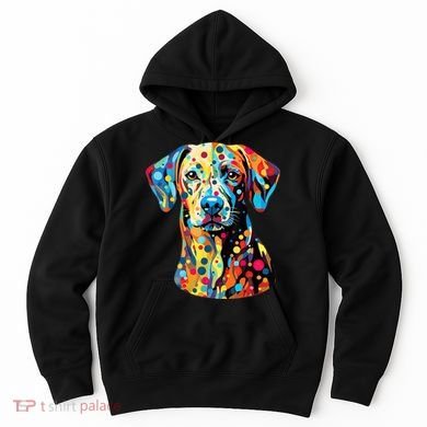 Colorful Dog Pop Art With Polka Dot International Dot Day Hoodie