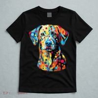 Colorful Dog Pop Art With Polka Dot International Dot Day T-Shirt thumb 5