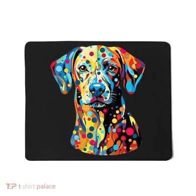 Colorful Dog Pop Art With Polka Dot International Dot Day Mousepad
