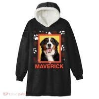 Custom Dog Pet Personalize Picture Photo Name Hooded Wearable Blanket thumb 0