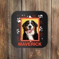 Custom Dog Pet Personalize Picture Photo Name Coaster thumb 0