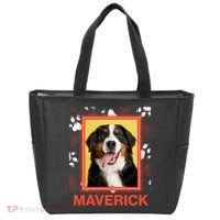 Custom Dog Pet Personalize Picture Photo Name Tote Bag thumb 0