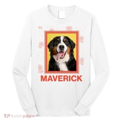 Custom Dog Pet Personalize Picture Photo Name Long Sleeve Shirt