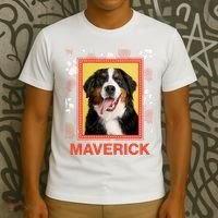 Custom Dog Pet Personalize Picture Photo Name T-Shirt thumb 3