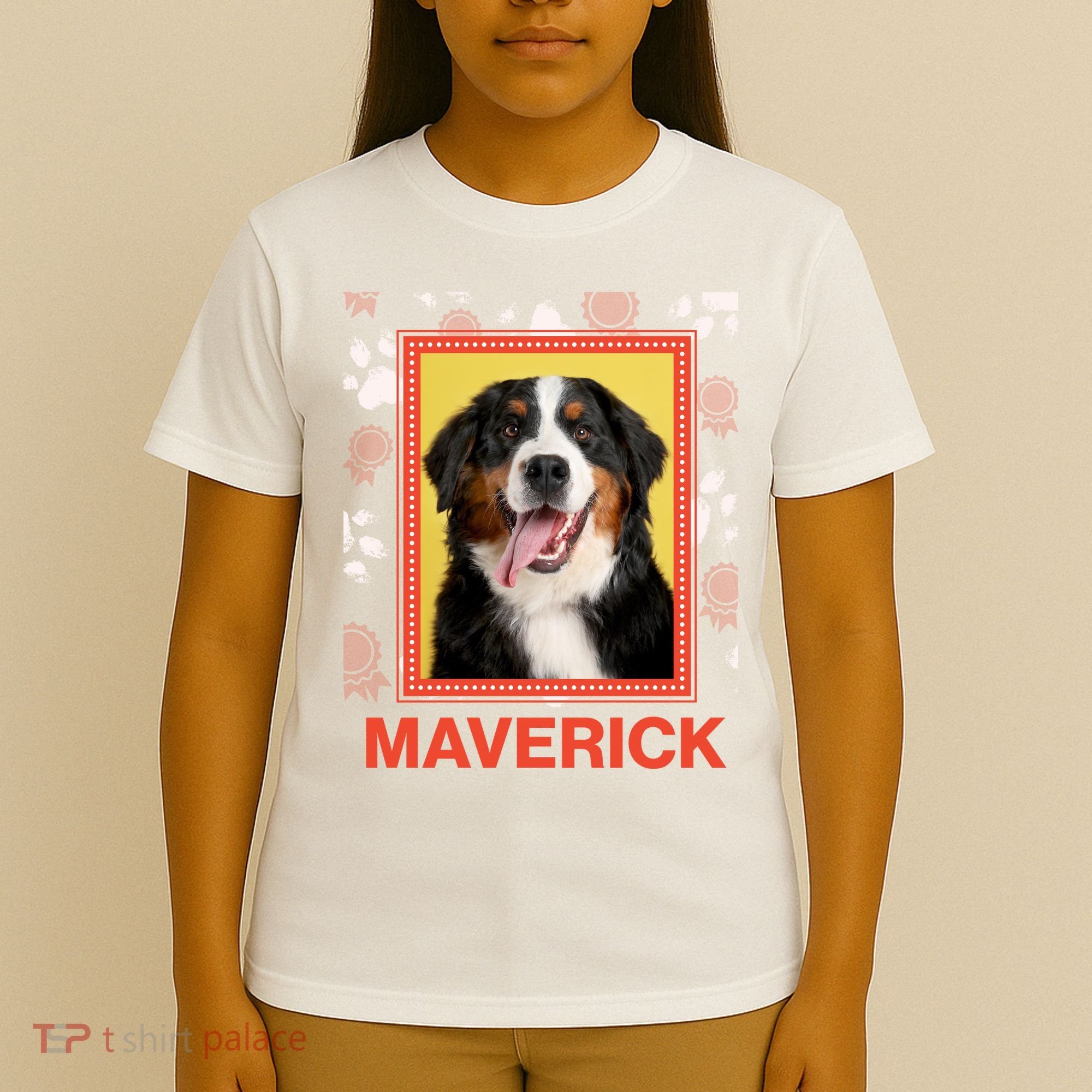 Custom Dog Pet Personalize Picture Photo Name T-Shirt