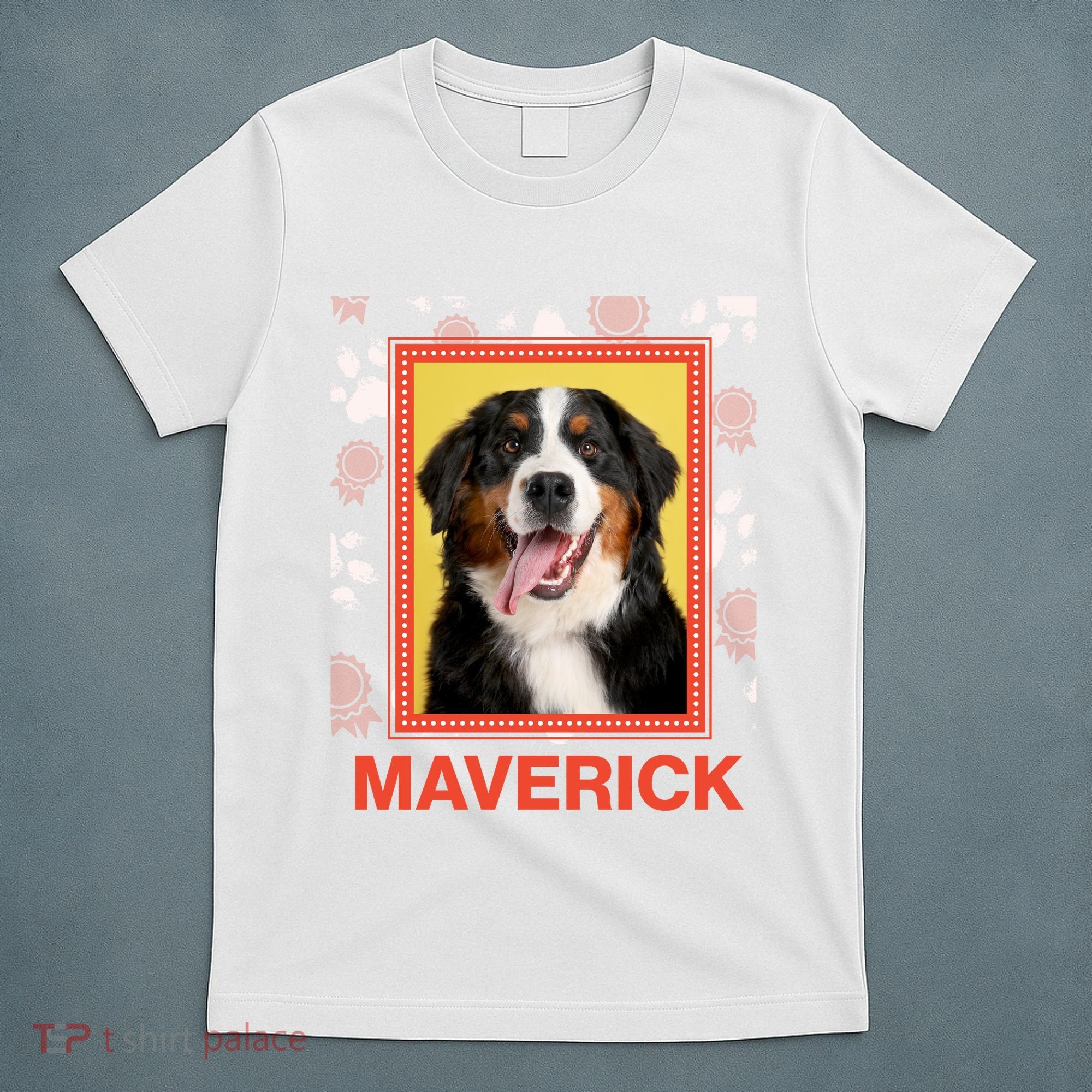 Custom Dog Pet Personalize Picture Photo Name T-Shirt