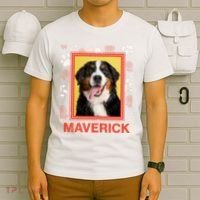 Custom Dog Pet Personalize Picture Photo Name T-Shirt thumb 6