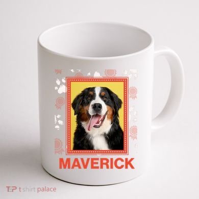 Custom Dog Pet Personalize Picture Photo Name Coffee Mug back
