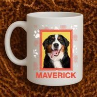 Custom Dog Pet Personalize Picture Photo Name Coffee Mug thumb 2