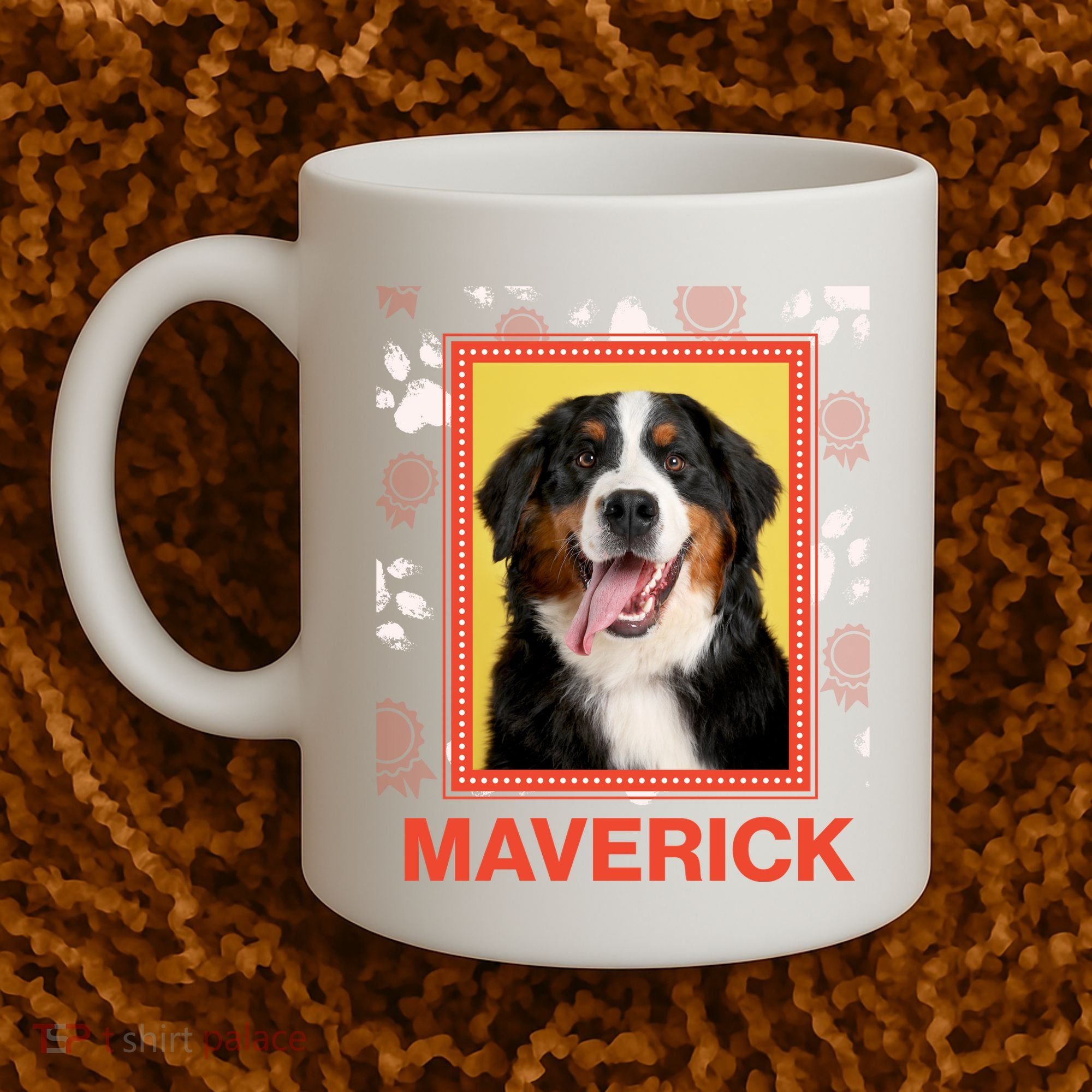 Custom Dog Pet Personalize Picture Photo Name Coffee Mug