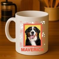 Custom Dog Pet Personalize Picture Photo Name Coffee Mug thumb 4