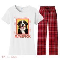 Custom Dog Pet Personalize Picture Photo Name Women's Flannel Pajama Set thumb 0
