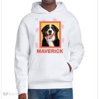 Custom Dog Pet Personalize Picture Photo Name District V.I.T. Heavyweight Hoodie thumb 0