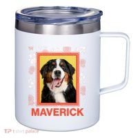 Custom Dog Pet Personalize Picture Photo Name 12oz Stainless Steel Coffee Mug thumb 0