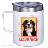 Custom Dog Pet Personalize Picture Photo Name 12oz Stainless Steel Coffee Mug thumb 2
