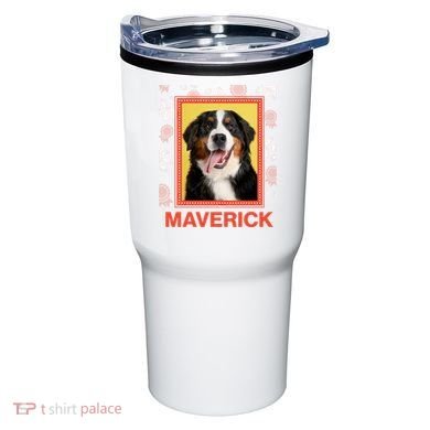 Custom Dog Pet Personalize Picture Photo Name Tumbler