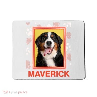 Custom Dog Pet Personalize Picture Photo Name Mousepad