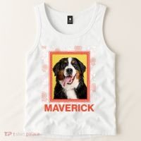 Custom Dog Pet Personalize Picture Photo Name Tank Top thumb 2