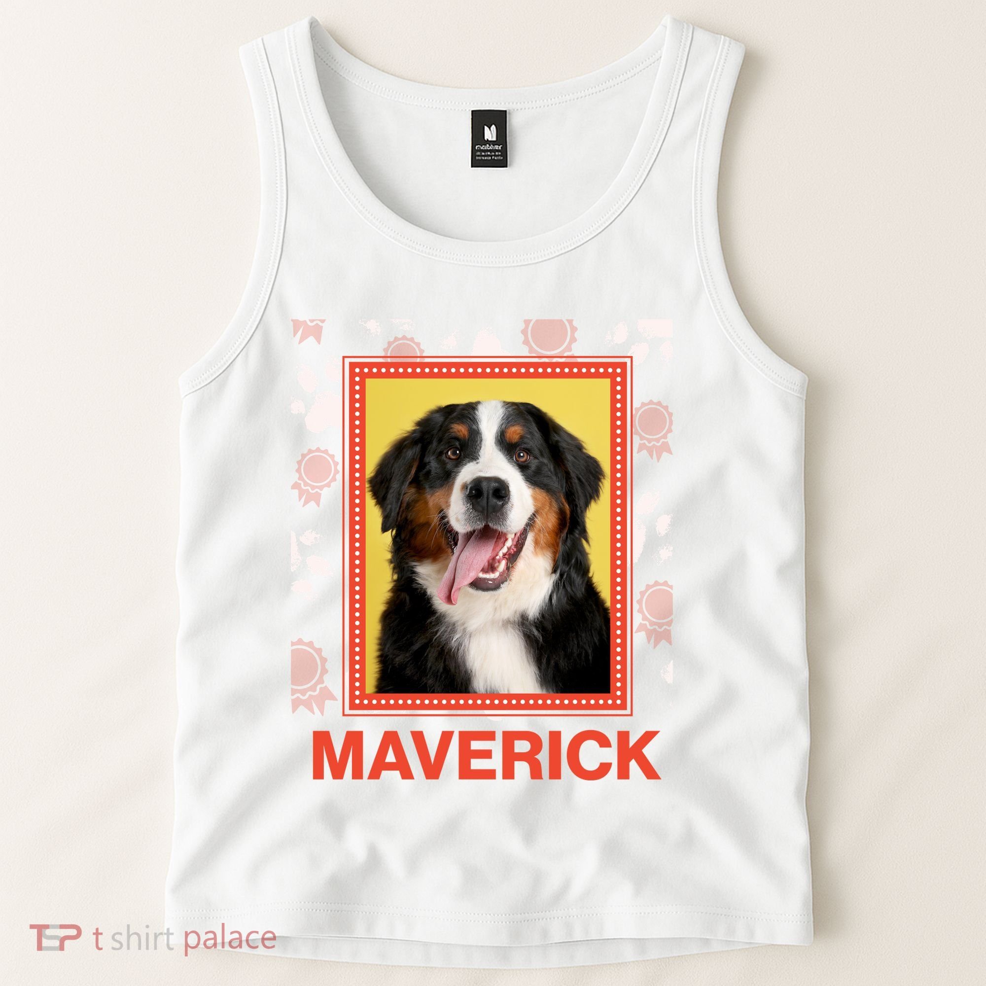 Custom Dog Pet Personalize Picture Photo Name Tank Top