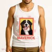 Custom Dog Pet Personalize Picture Photo Name Tank Top thumb 3