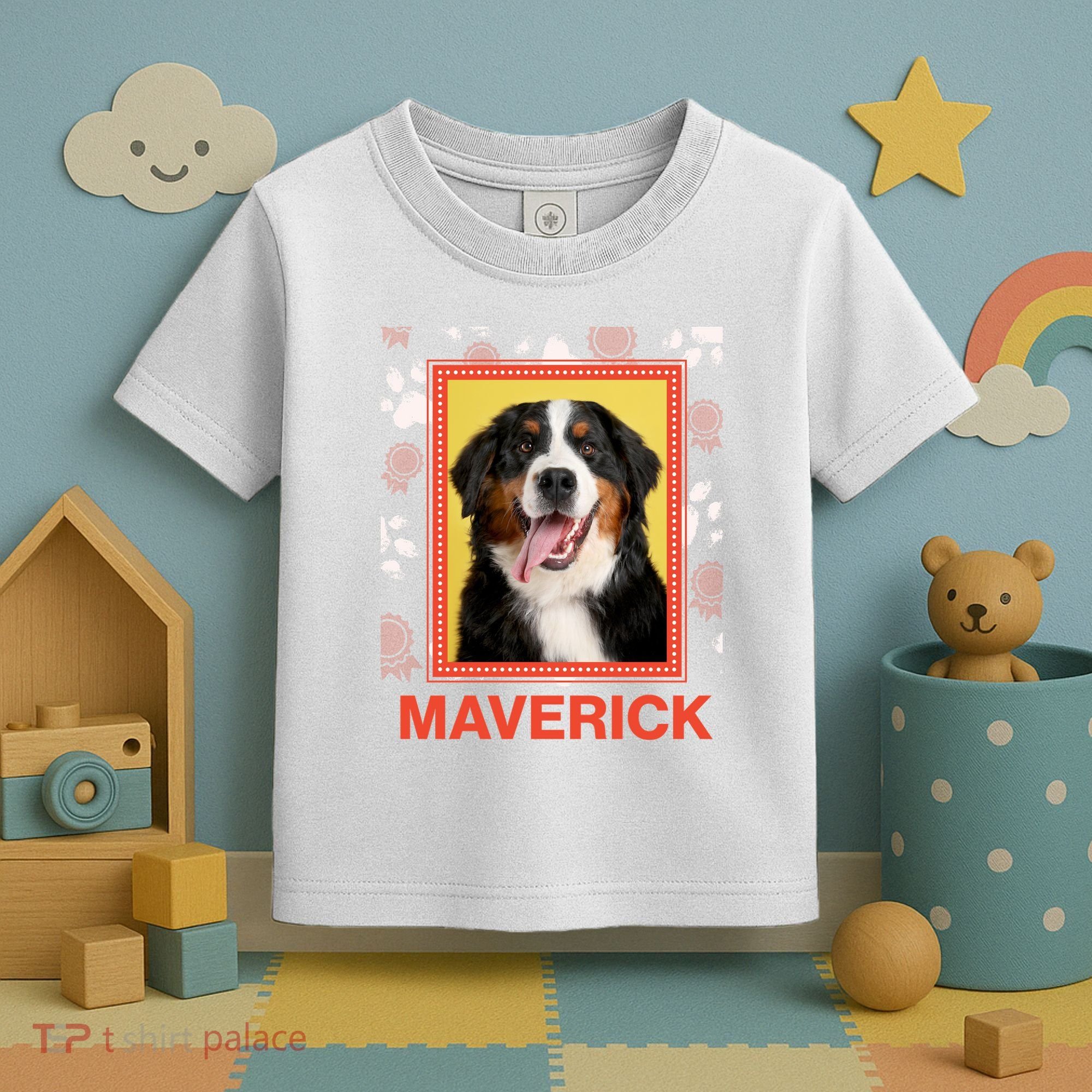 Custom Dog Pet Personalize Picture Photo Name Toddler T-Shirt