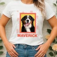 Custom Dog Pet Personalize Picture Photo Name Women's T-Shirt thumb 2