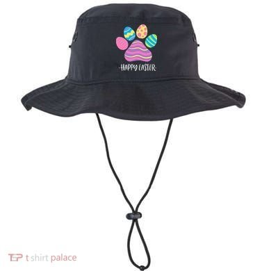 Cute Dog Paw Easter Design With Colorful Eggs For Dog Lover Bucket Hat