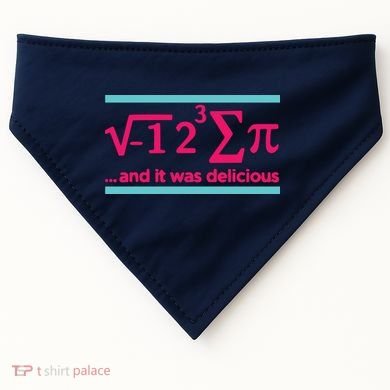 Cool Delicious Pi Day USA-Made Doggie Bandana