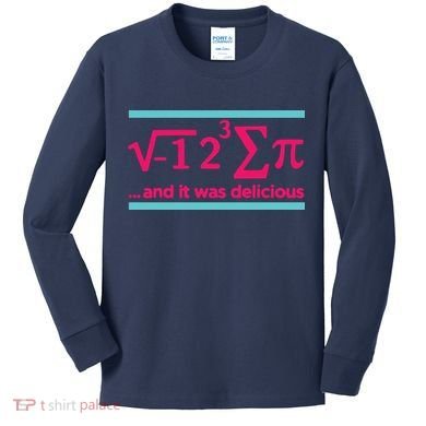 Cool Delicious Pi Day Kids Long Sleeve Shirt