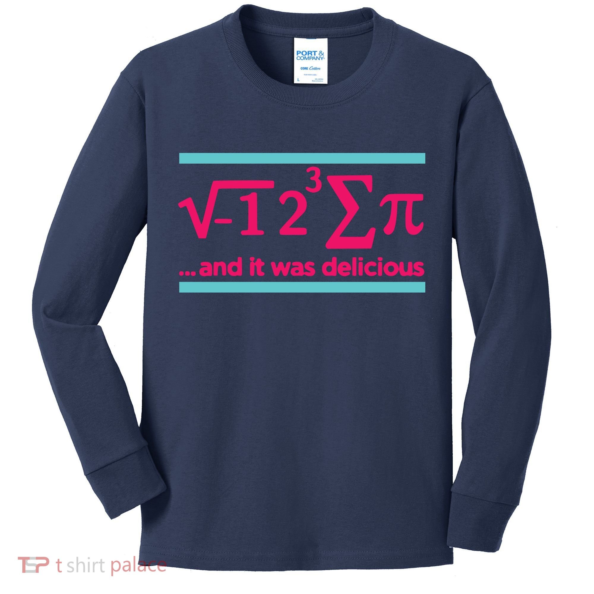 Cool Delicious Pi Day Kids Long Sleeve Shirt