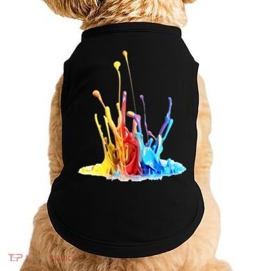 Cool Design Paint Splatter Graphic Doggie Tank