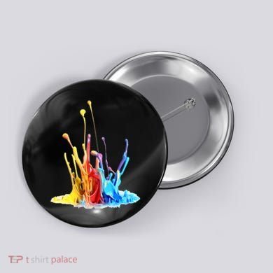 Cool Design Paint Splatter Graphic Button