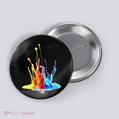 Cool Design Paint Splatter Graphic Button
