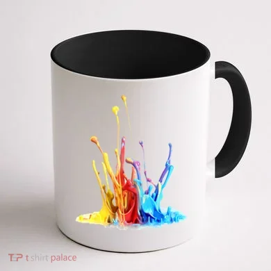 Cool Design Paint Splatter Graphic Coffee Mug back